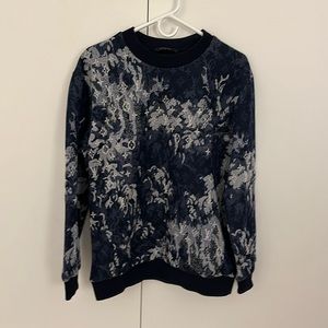 LV blue denim style jumper